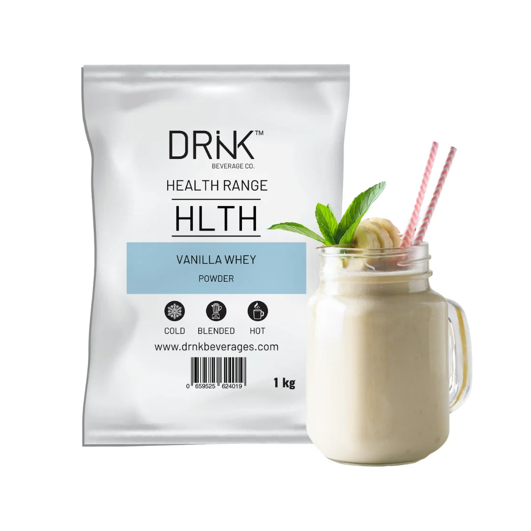 DRNK HLTH Vanilla Whey Protein Powder (1KG)