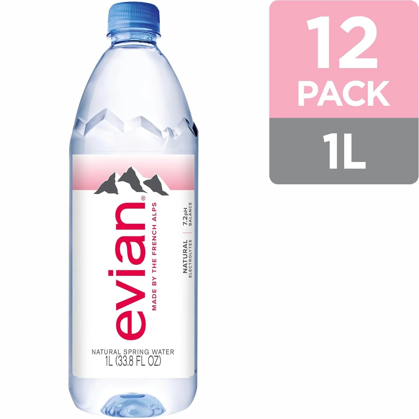 Evian Still 1 Liter X12 PET Bottles