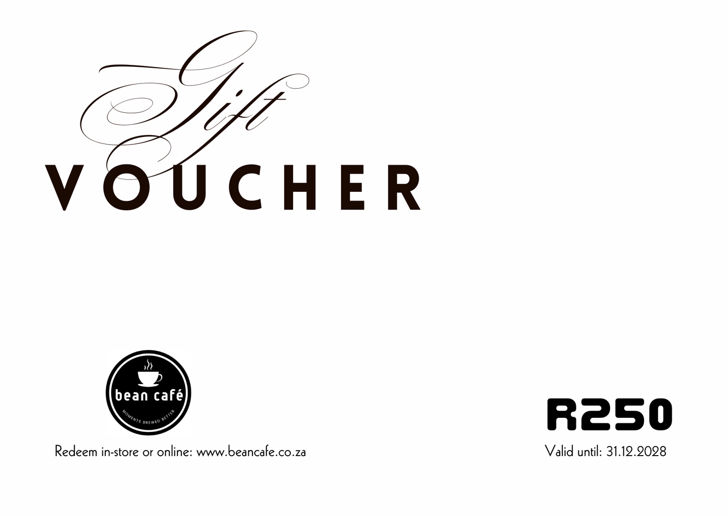 Bean Café Gift Card