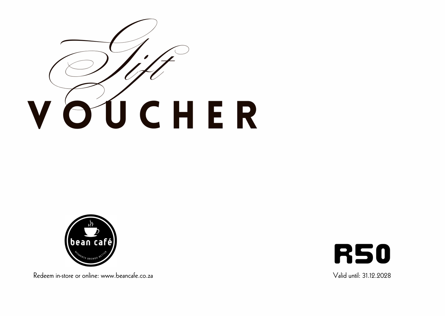 Bean Café Gift Card