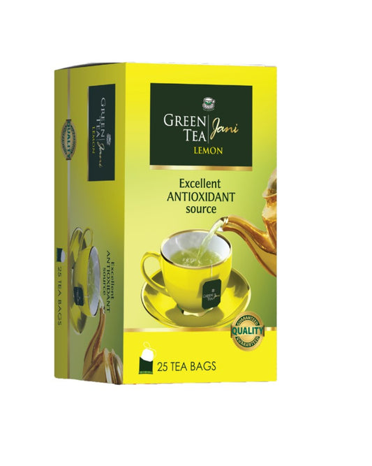Jani Green Tea – Lemon Teabags - 25Pcs