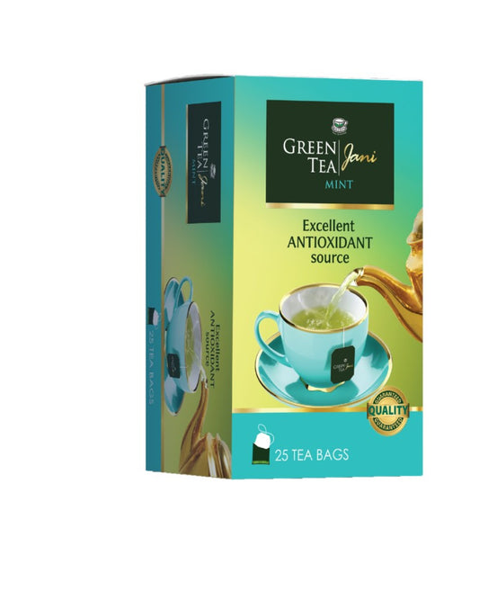 Jani Green Tea – Mint Teabags - 25Pcs
